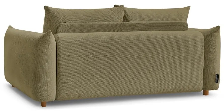 Zielona rozkładana sofa 214 cm Ernest – Bobochic Paris