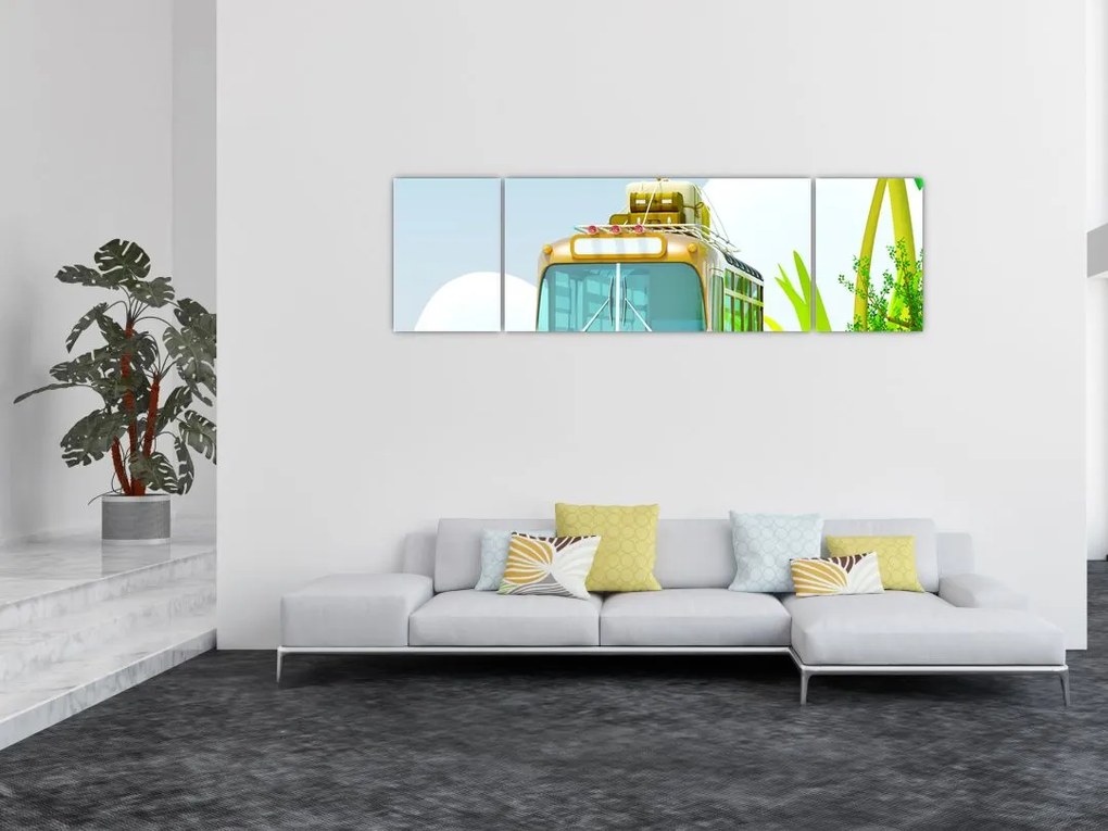 Obraz - Podróż do tropików (170x50 cm)