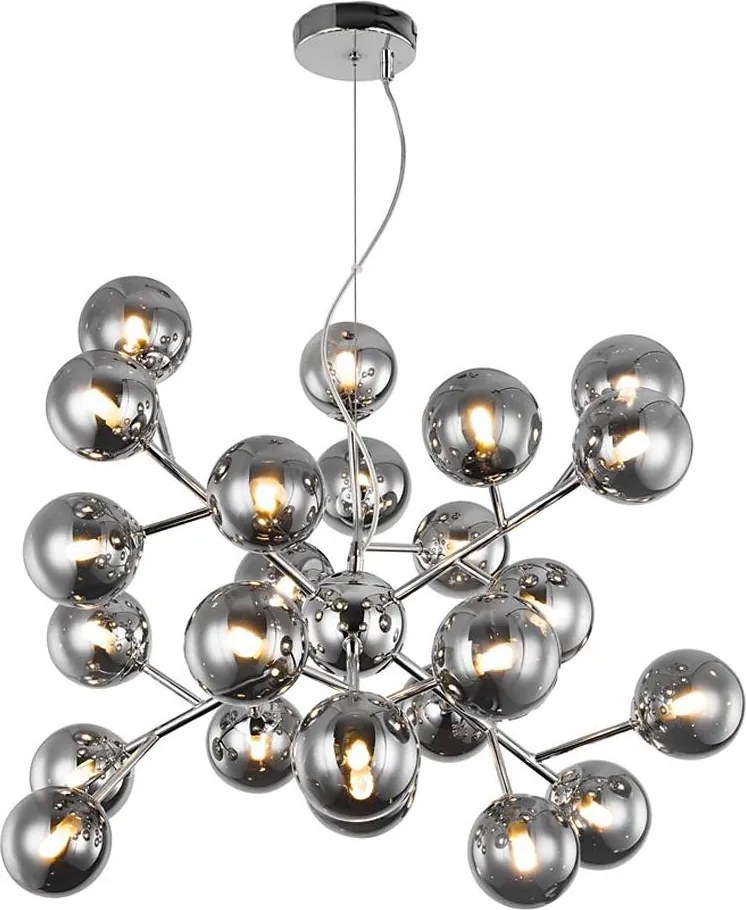 Maytoni MOD545PL-24CH - Żyrandol na linkach DALLAS 24xG9/28W/230V dymiony