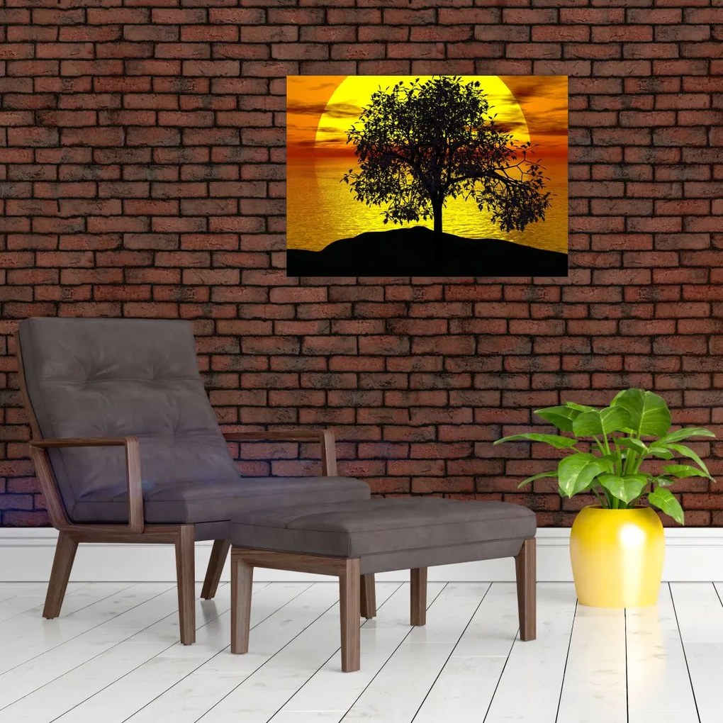 Obraz sylwetki drzewa (70x50 cm)