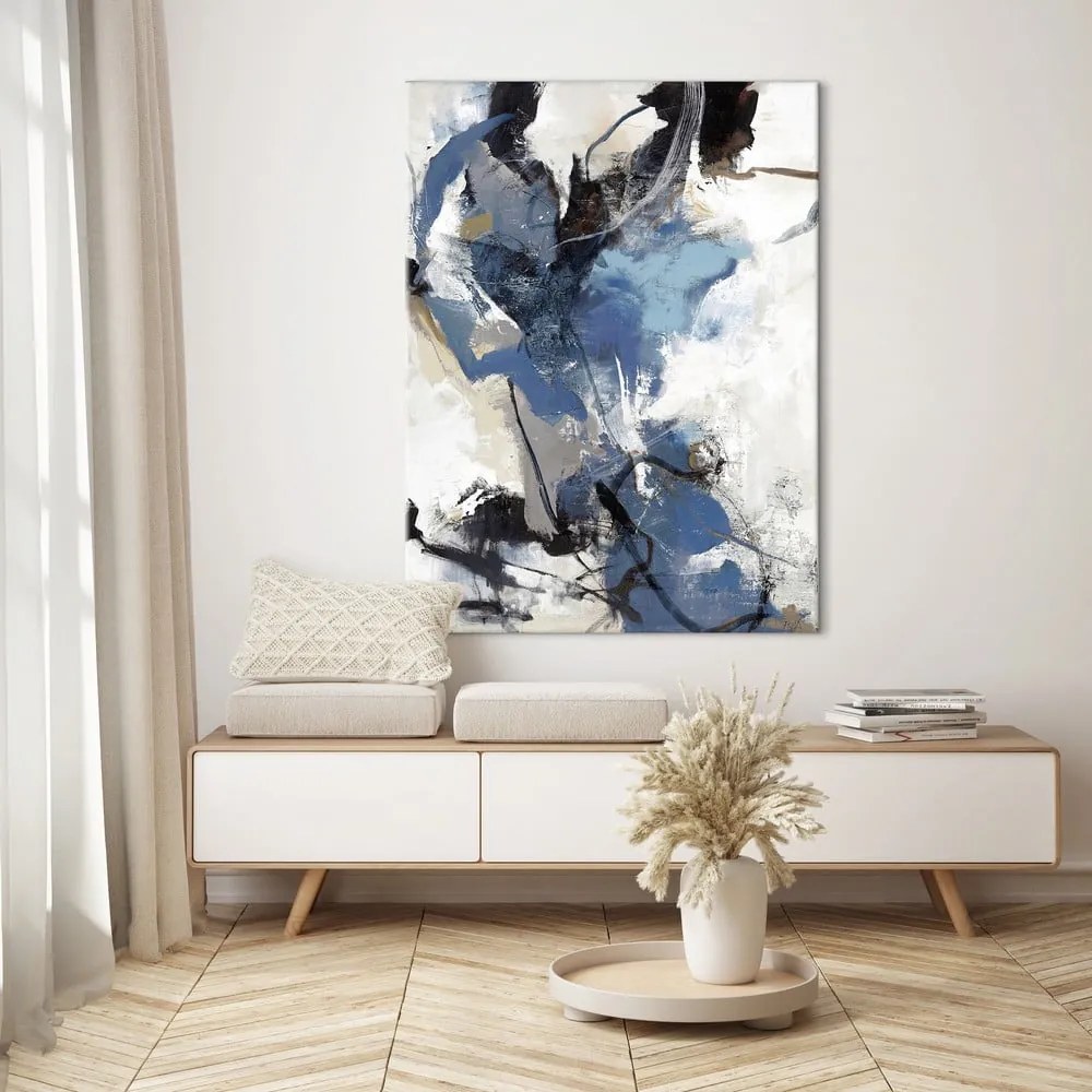 Obraz 90x120 cm Blue Vibes – Malerifabrikken