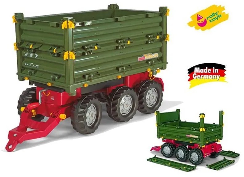 Rolly toys rollytrailer wielka przyczepa 3 osie multi trailer