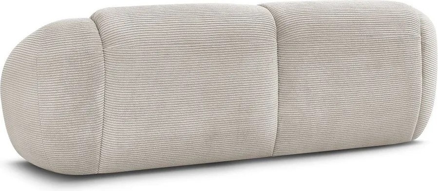 Beżowa sztruksowa sofa 250 cm Tina – Bobochic Paris
