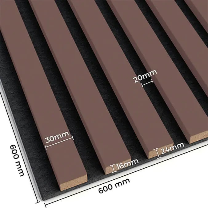 Panele akustyczne 6 szt. pudrowy róż N6-S51