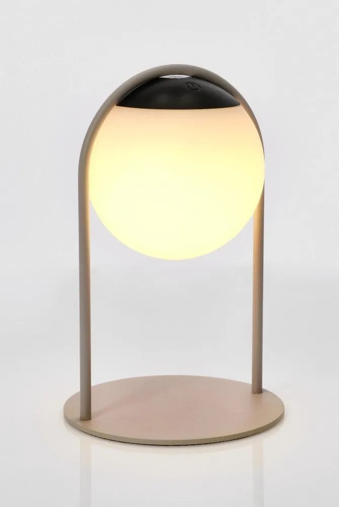 Lampa zewnętrzna stołowa LED ze ściemniaczem na USB ø 13,5 cm Pansy – Bizzotto