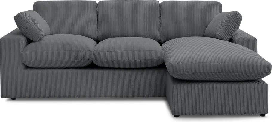 Ciemnoszary sztruksowy narożnik Belair – Bobochic Paris