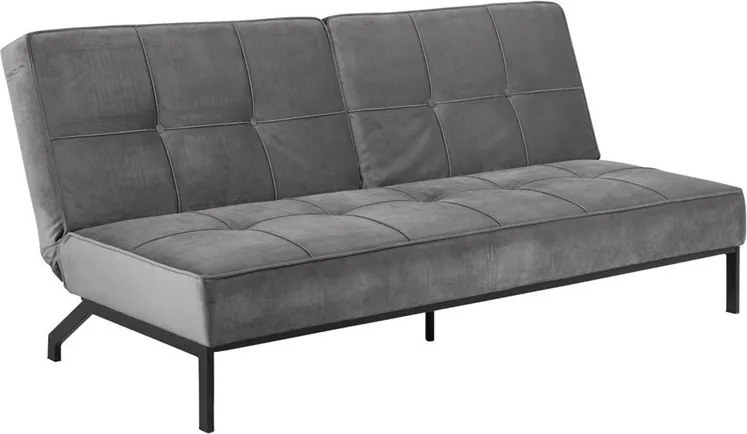 Pikowana sofa rozkładana z tkaniny aksamitnej Perugia VIC