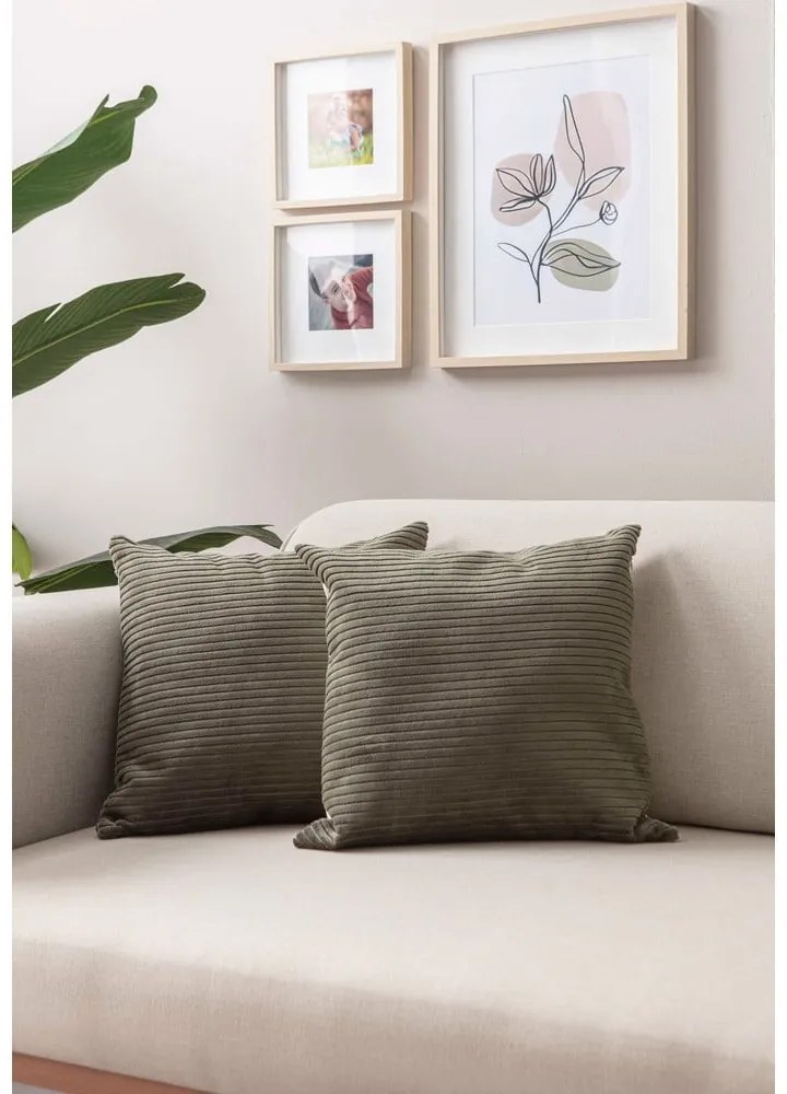 Sztruksowe poszewki na poduszki zestaw 2 szt. 43x43 cm – Mioli Decor