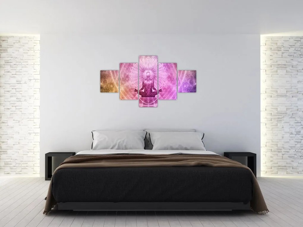 Obraz - aura medytacji (125x70 cm)