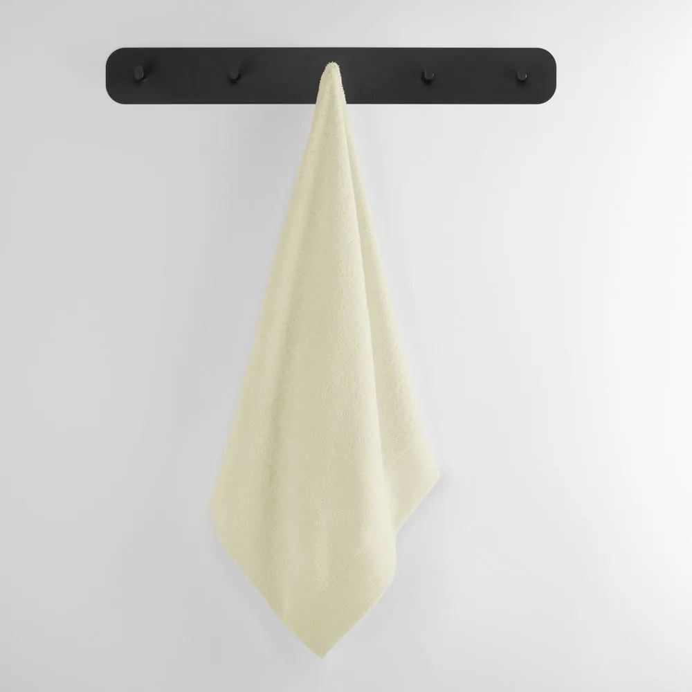 Kremowy bawełniany ręcznik frotte 30x50 cm Amari – Restilo