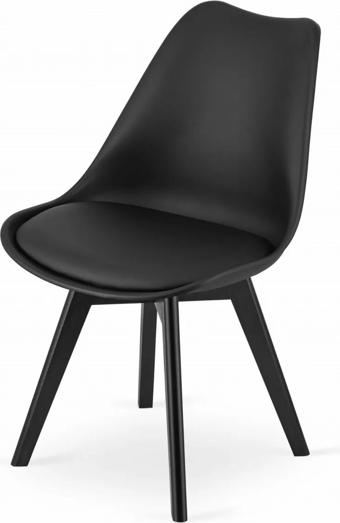 PROMOCJA Czarny krzesło BALI MARK z czarnymi nogami II klasa jakości