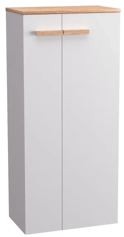 Szafka średnia L-WOOD 50 cm biały połysk KROFAM