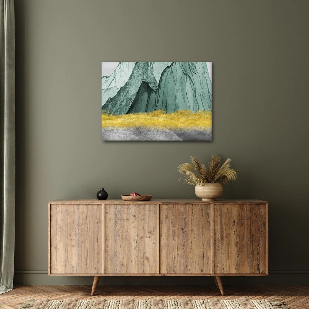 Obraz - Emerald Mountains N⁰3 (70x50 cm)