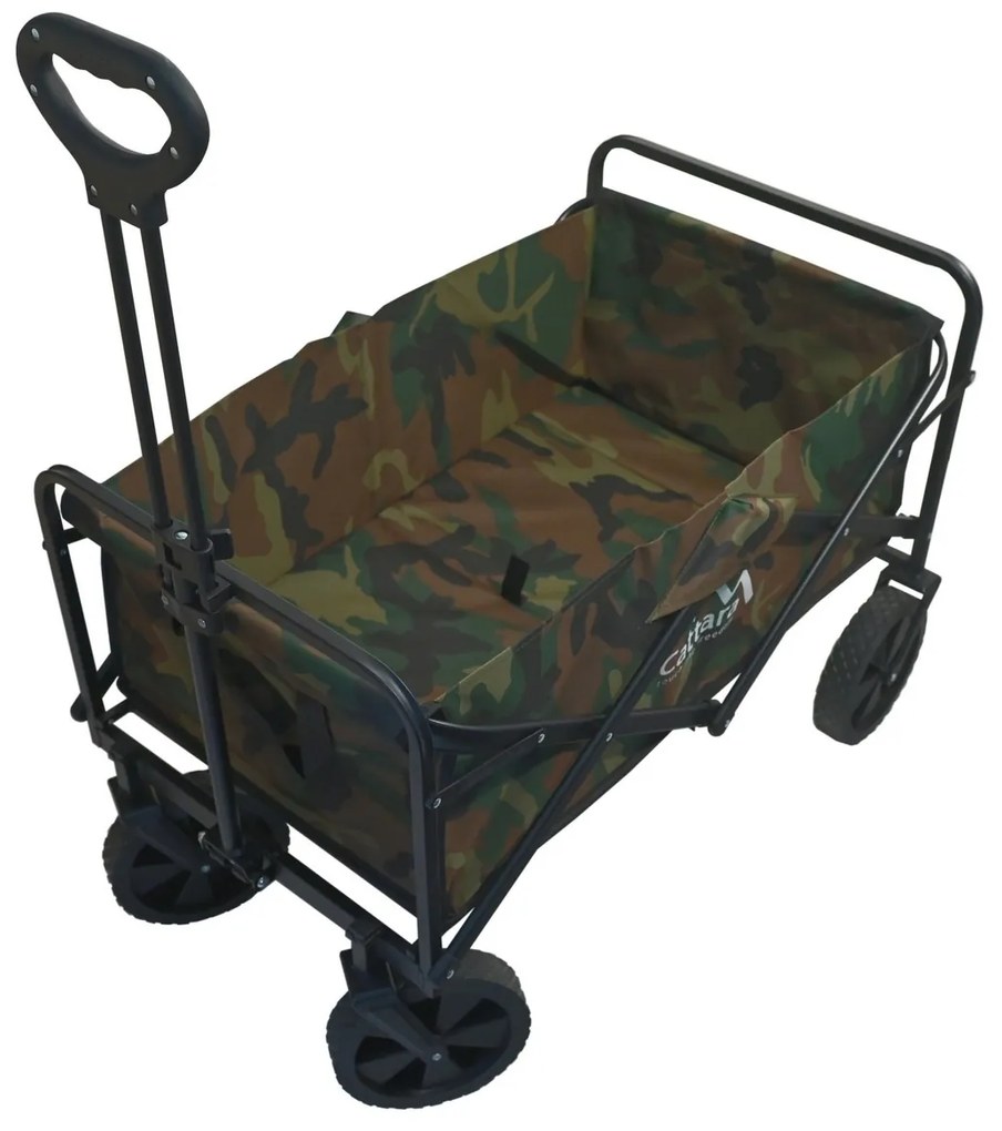 Cattara 13704 Składany wózek kempingowy Trogir Army, 104 x 86 x 55 cm, M