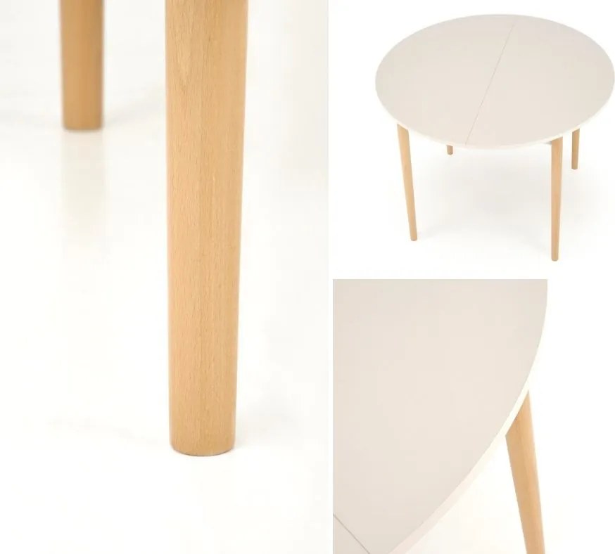 Okrągły stół z funkcją rozkładania Pivot Halmar kaszmir