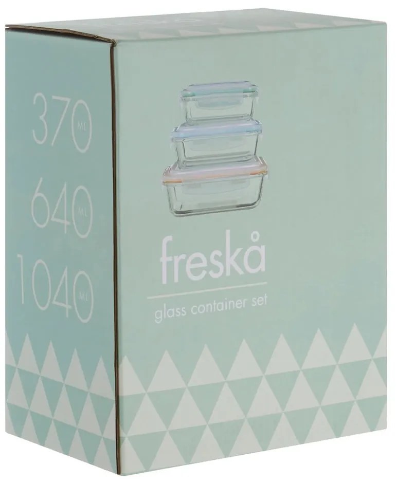 Szklano-silikonowe pojemniki na żywność 3 szt. Freska – Premier Housewares