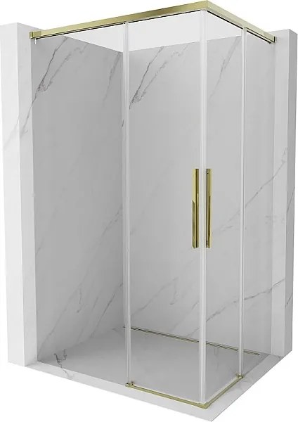 Mexen Rox Duo kabina prysznicowa rozsuwana 95 x 75 cm, transparent, złota - 8C2D-095-075-50-00
