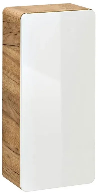 Zestaw podwieszanych mebli łazienkowych Zeftox 3Q 80 cm - Biały połysk