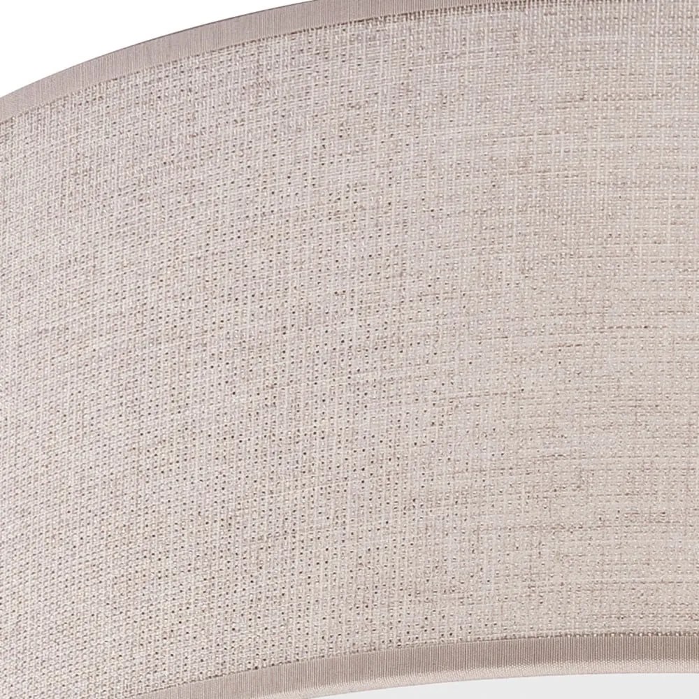 Jasnoszara lampa sufitowa z tekstylnym kloszem ø 45 cm Vivian – LAMKUR