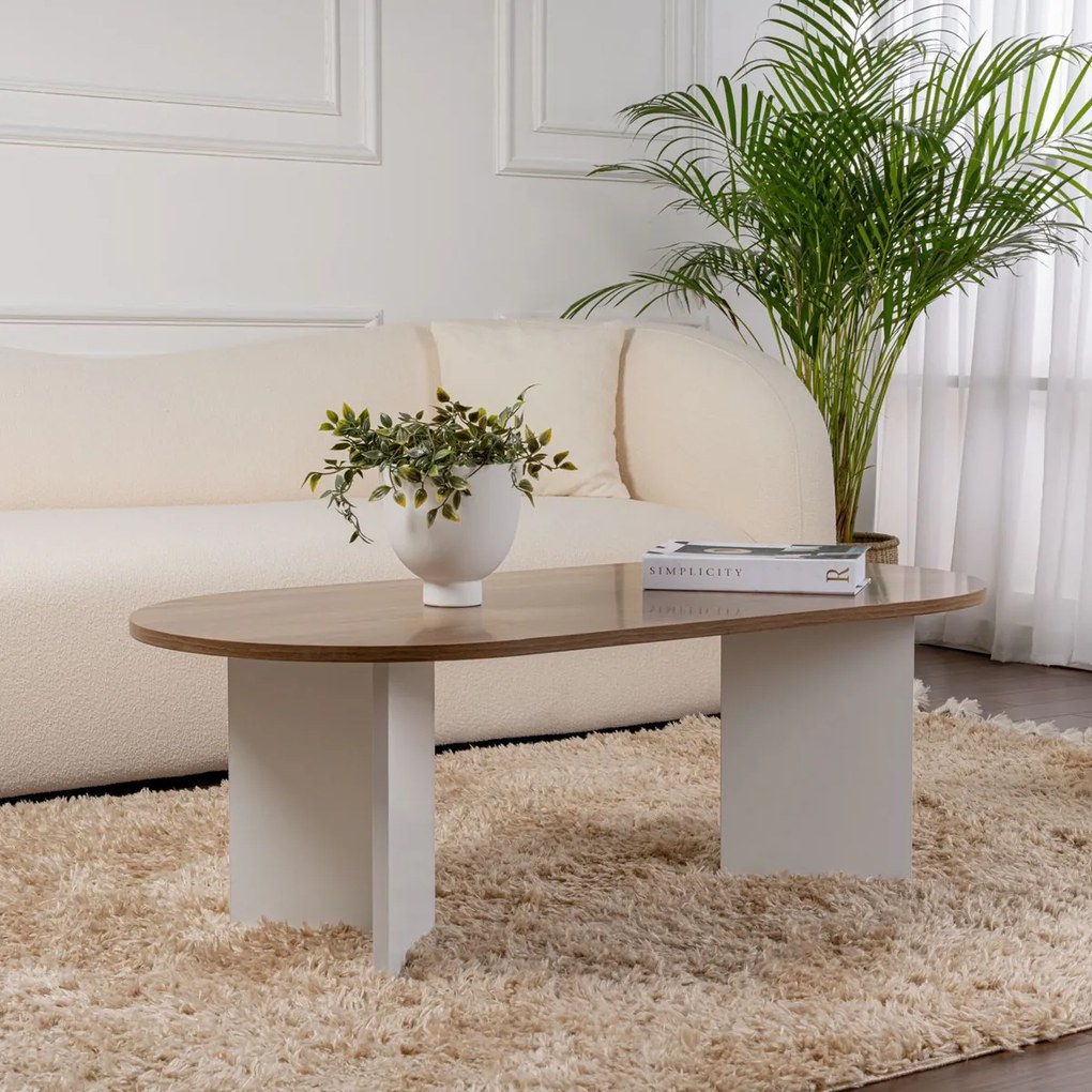 Stolik kawowy Sable Walnut White