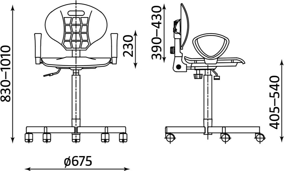 Krzesło spec. Nargo Steel