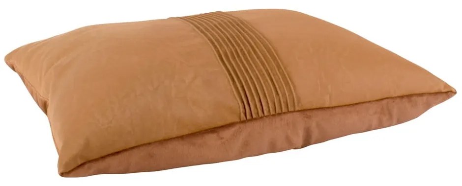 Karmelowobrązowa poduszka PT Living Leather Look, 50x30 cm