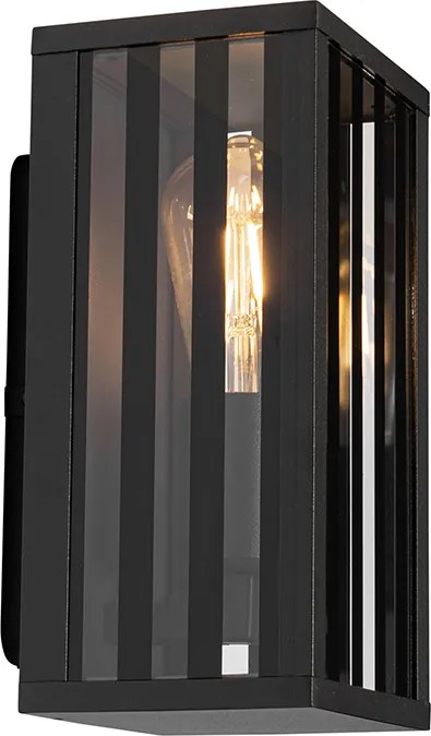 Nowoczesna lampa ścienna zewnętrzna czarna 26 cm IP44 - Dijon