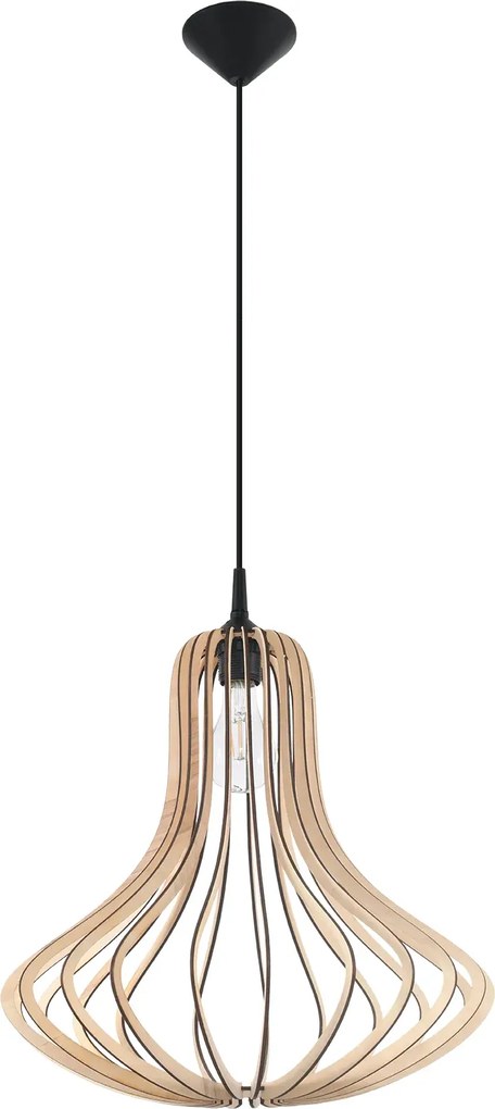 Skandynawska lampa wisząca drewniana - EX565 H3-E06