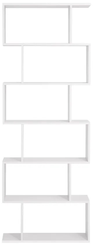 Regał/półka na książki PRESTON, 70x24x190,5cm, biały Vasagle