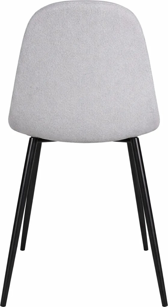 Zestaw 4 Krzese Teok Black Tkanina