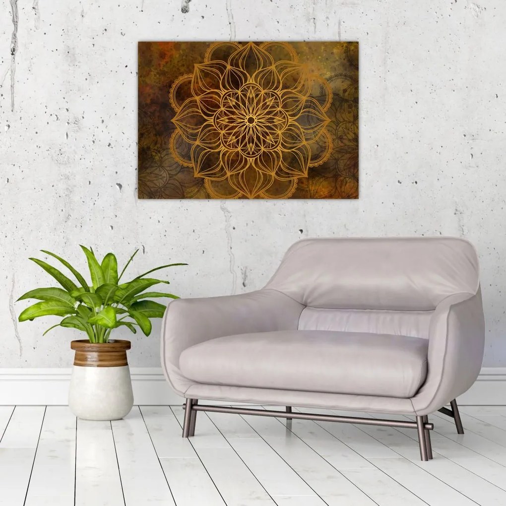 Obraz na szkle - Mandala radości (70x50 cm)