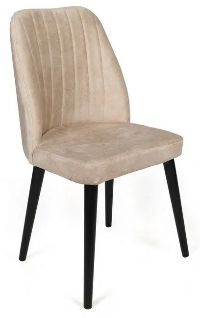 Zestaw krzeseł do jadalni Alfa Beige and Black, 2szt.