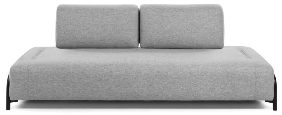 Jasnoszara sofa z podłokietnikami Kave Home Compo