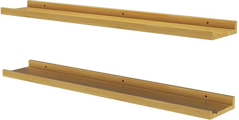 Półka ścienna naturalne drewno 90x15x4 linus