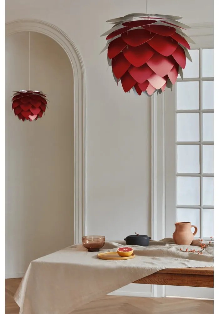 Bordowy abażur ø 59 cm Aluvia – UMAGE