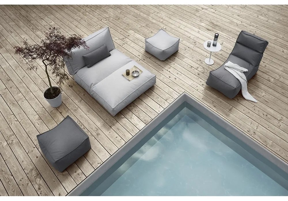 Ciemnoszary puf ogrodowy Blomus Coal