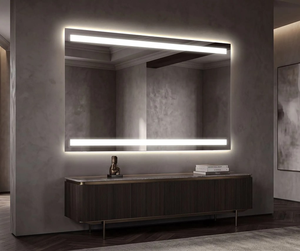 Nowoczesne Lustro do Salonu Podświetlane LED L09