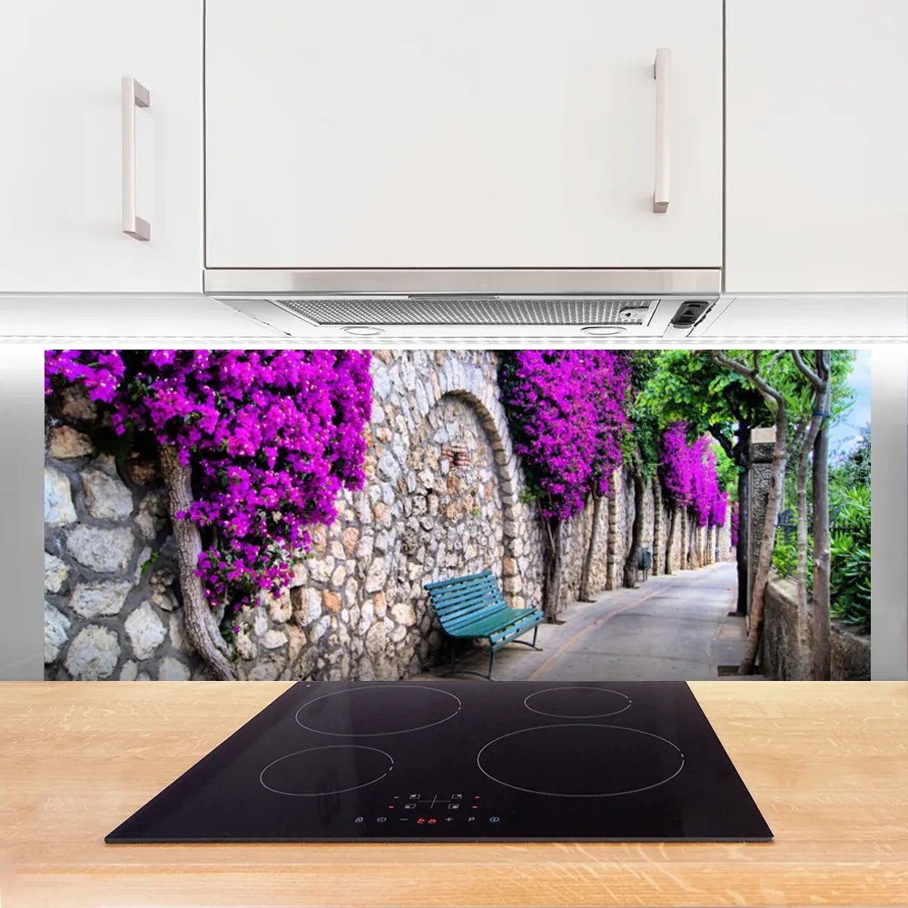 Panel Szklany Odpoczynek w Parkowej Alejce