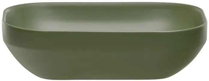 Zielona prostokątna umywalka ceramiczna C1-Z56
