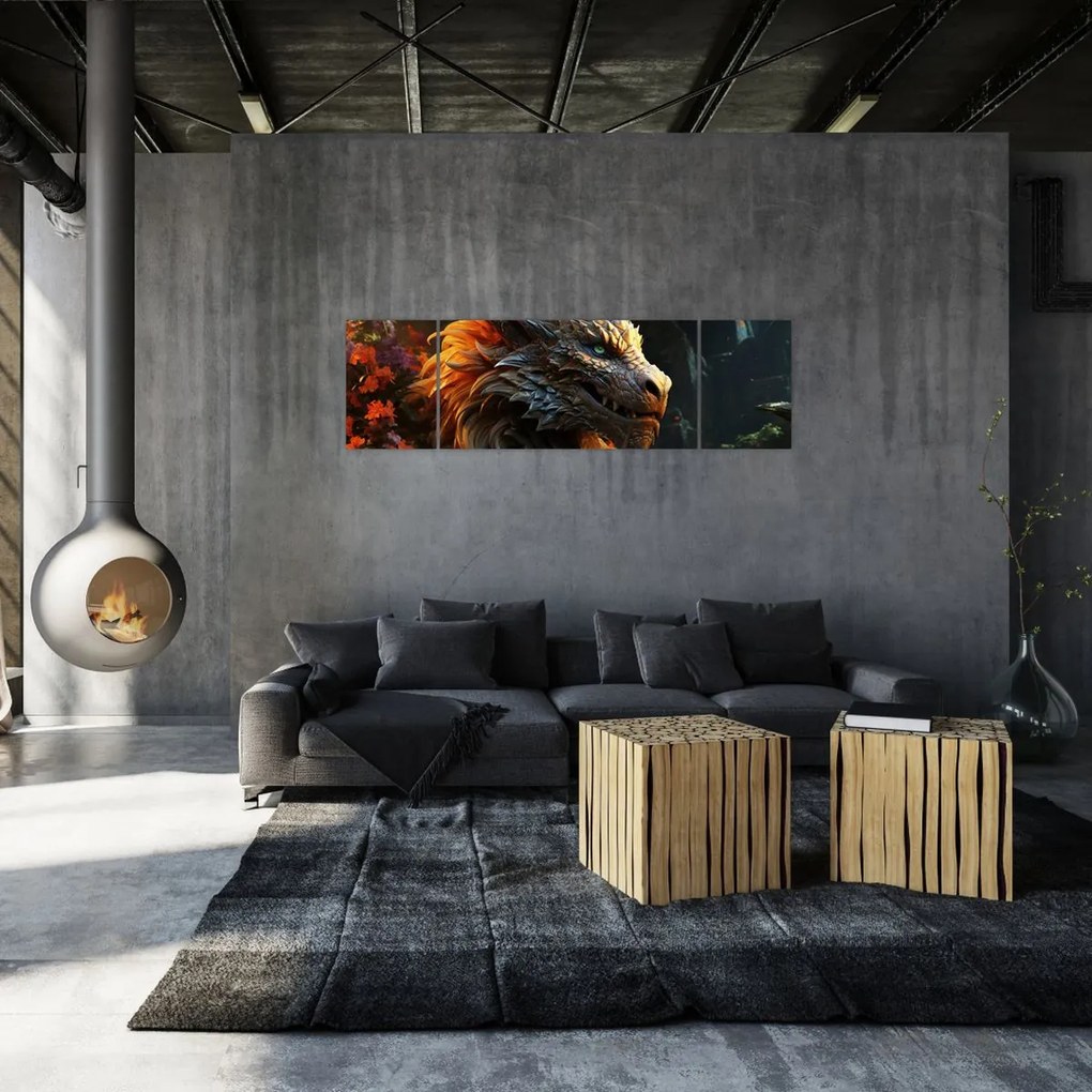 Obraz - Smok (170x50 cm)
