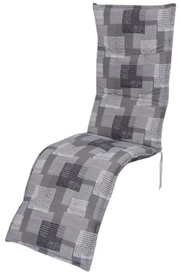 Szara ogrodowa poduszka do siedzenia na leżak 52x170 cm Stoke – Sun Garden