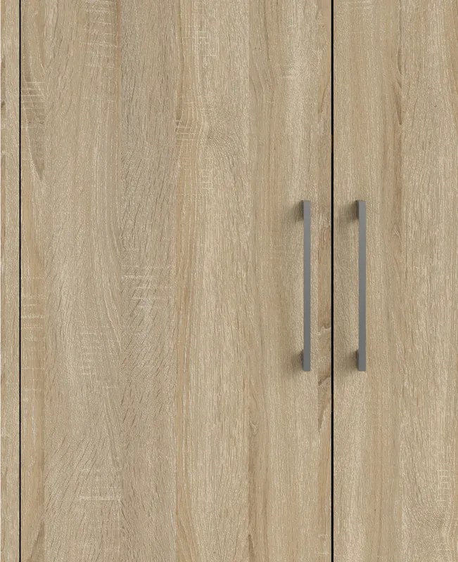 Regał do biura z drzwiami Prima 2 dąb sonoma