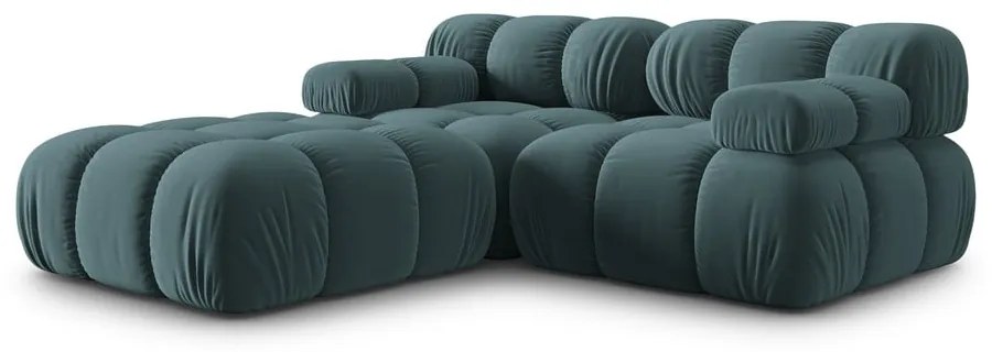 Morski aksamitny narożnik Bellis – Micadoni Home