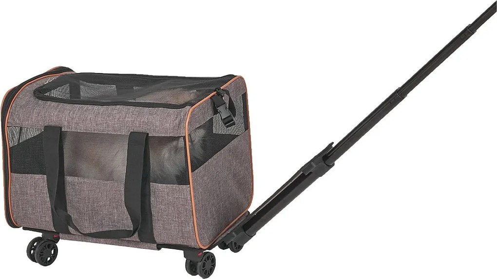 Transporter dla Kota SucceBuy z Kółkami, Zatwierdzony Przez Linie Lotnicze, 10 KG, Szary