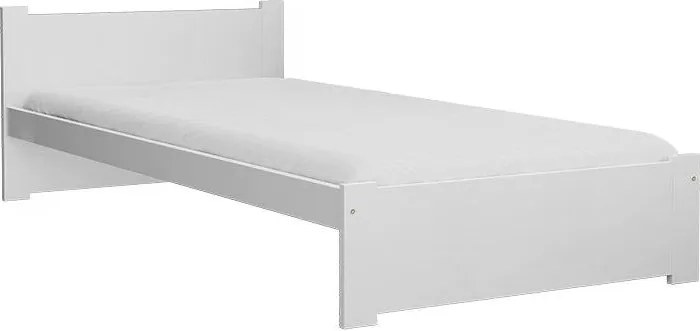 Łóżko IKAROS 80 x 200 cm, białe Stelaż: Ze stelażem listwowym rolowanym, Materac: Materac Sommera 18 cm