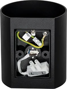 Nowoczesna lampa ścienna czarna - Sabbio