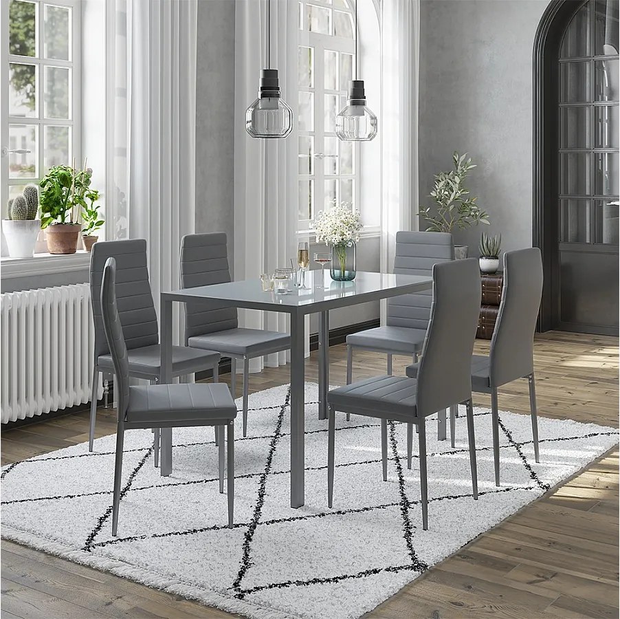 Stół jadalny szary 120x75x70 grand