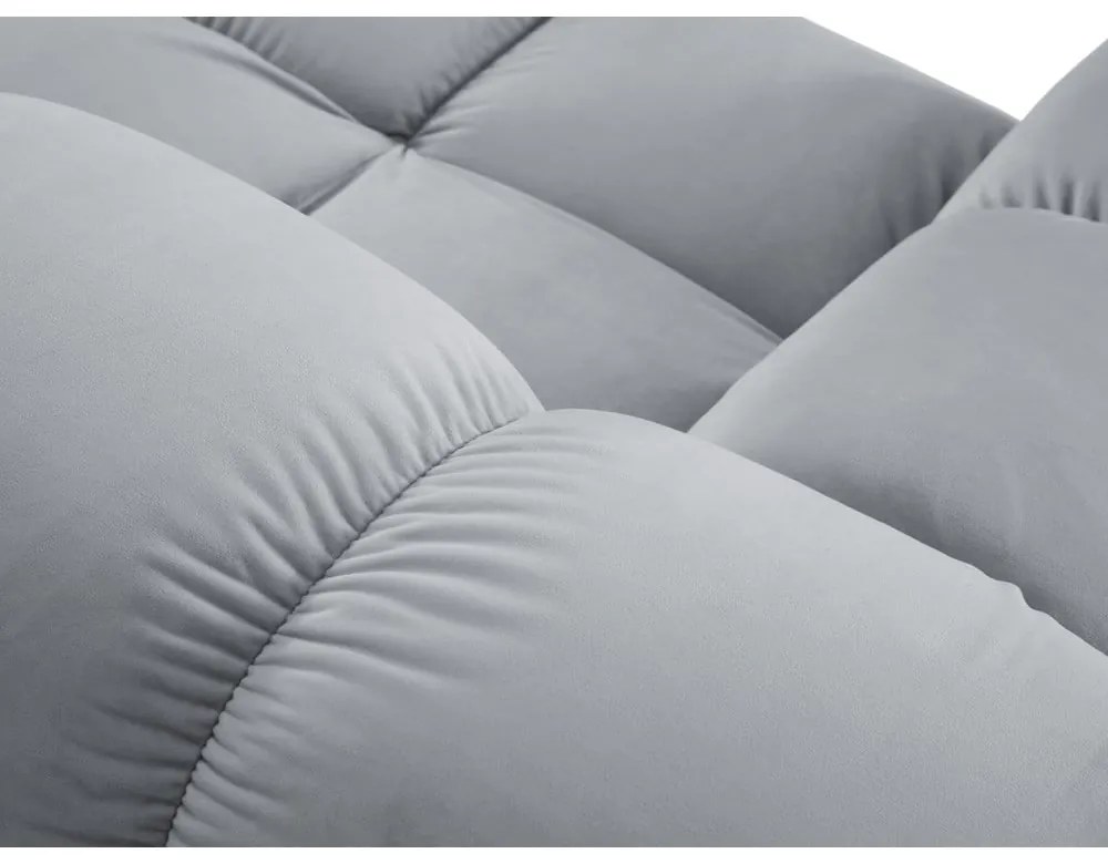 Jasnoniebieska aksamitna sofa 285 cm Bellis – Micadoni Home