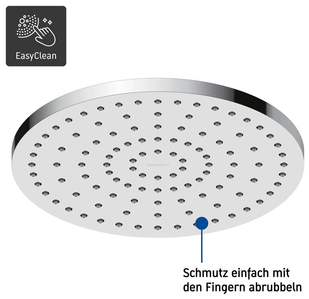 Duravit Uniwersalna głowica prysznicowa 250 mm