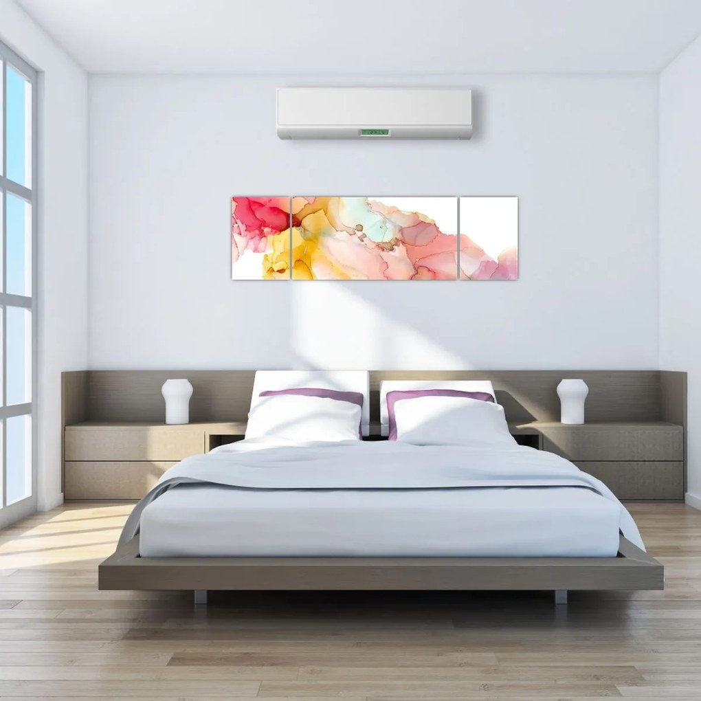 Obraz - Atramentowa abstrakcja (170x50 cm)